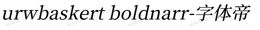 urwbaskert boldnarr字体转换